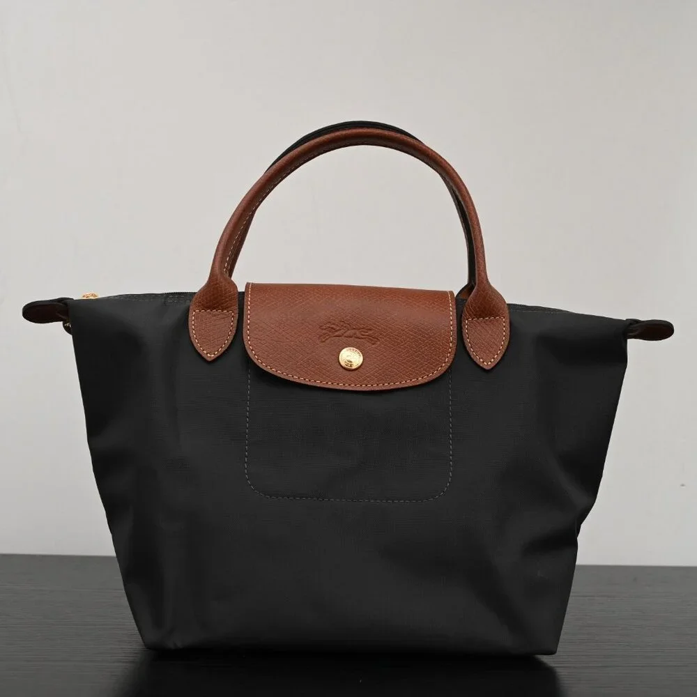 Longchamp Black and Brown Handbag - Picture 2 of 10